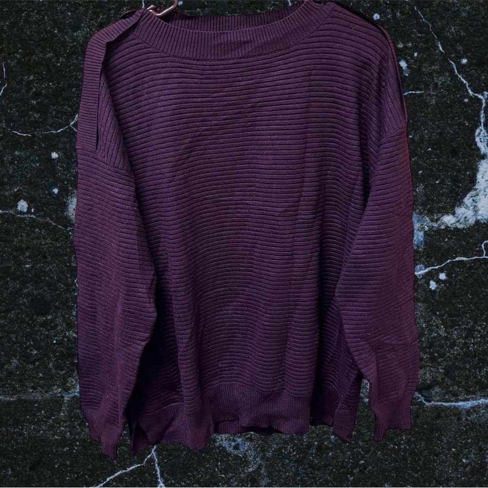 Workshop Republic, Button Sweater, Maroon, Size XL